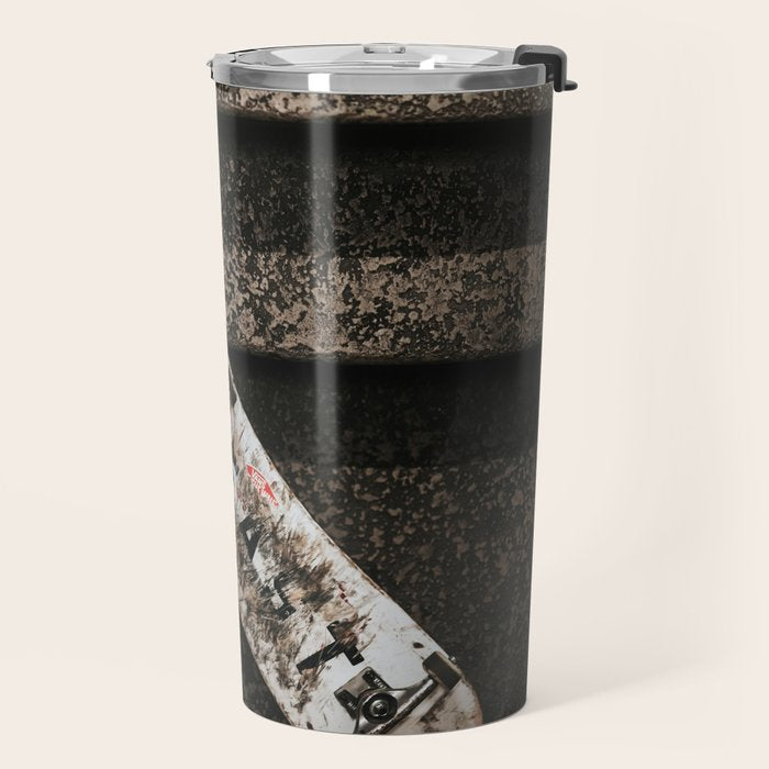 Grungy Skateboard (Color) Travel Mug Gallery Image 2