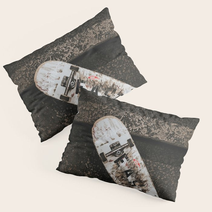 Grungy Skateboard (Color) Pillow Sham Gallery Image 3