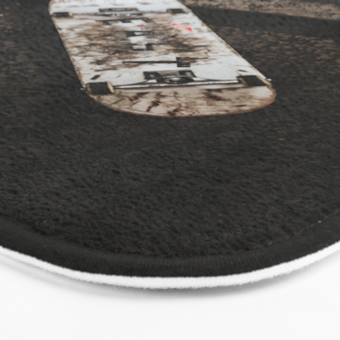 Grungy Skateboard (Color) Bath Mat Gallery Image 3