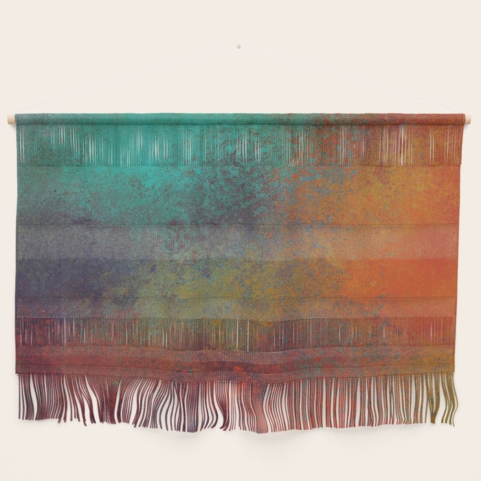 Colorful Rust Aesthetic Grunge Art Wall Hanging Gallery Image 1