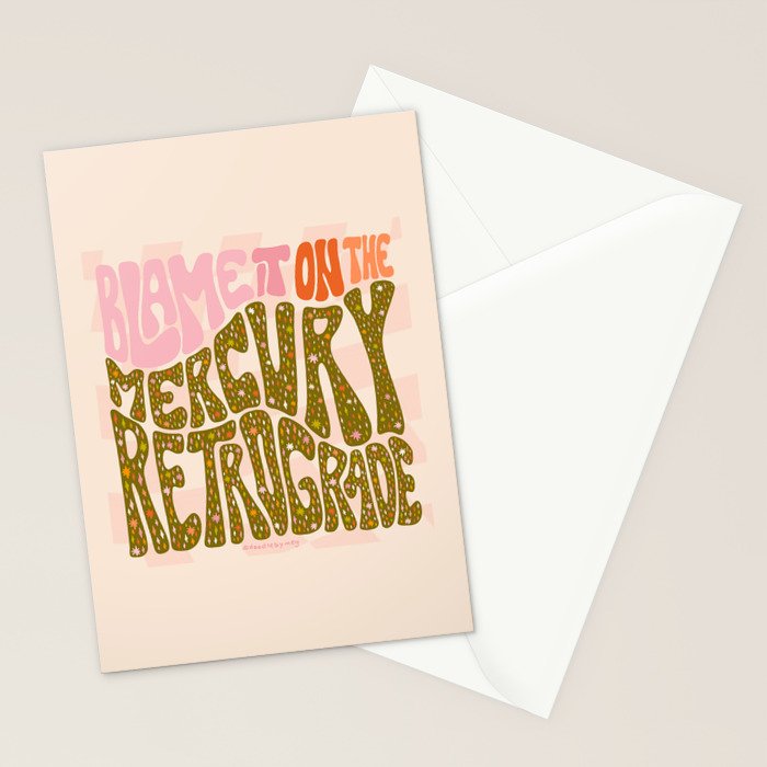 Blame It On The Mercury Retrograde Stationery Card Gallery Image 2