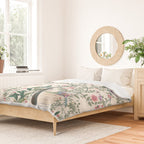 Chinoiserie Lemon Fresco Floral Garden Birds Oriental Botanical Duvet Cover Gallery Image 2