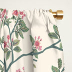 Chinoiserie Lemon Fresco Floral Garden Birds Oriental Botanical Window Curtain Gallery Image 2