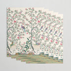 Chinoiserie Lemon Fresco Floral Garden Birds Oriental Botanical Wrapping Paper Gallery Image 3