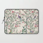 Chinoiserie Lemon Fresco Floral Garden Birds Oriental Botanical Laptop Sleeve Gallery Image 1