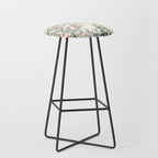 Chinoiserie Lemon Fresco Floral Garden Birds Oriental Botanical Stool Gallery Image 1