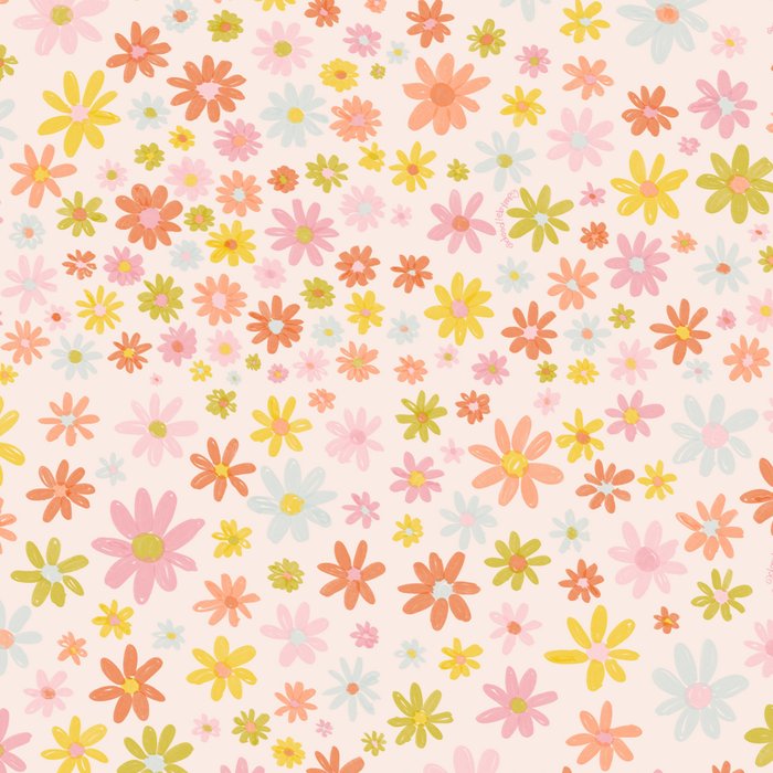 Marker Flowers Print Coffee Mug Gallery Image 2