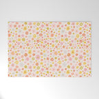 Marker Flowers Print Welcome Mat Gallery Image 1