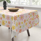 Marker Flowers Print Tablecloth Gallery Image 3