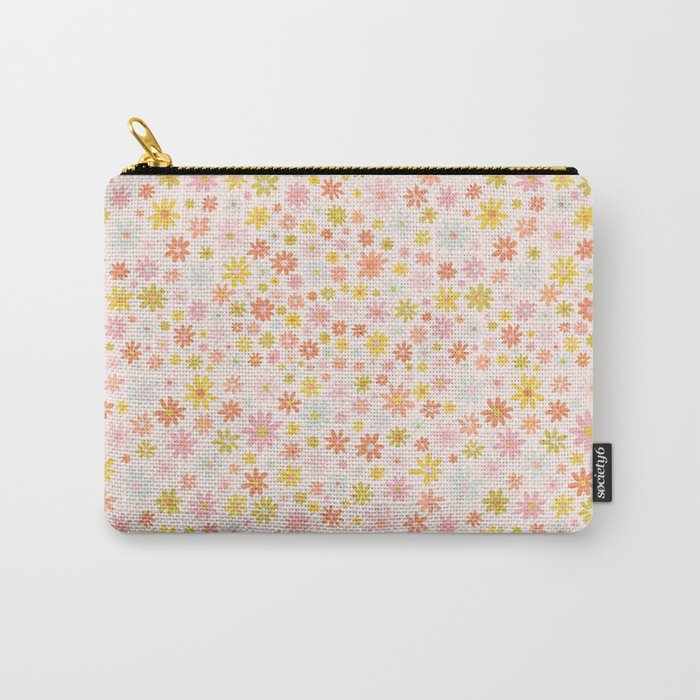 Marker Flowers Print Carry All Pouch Gallery Image 1