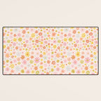 Marker Flowers Print Desk Mat Gallery Image 3