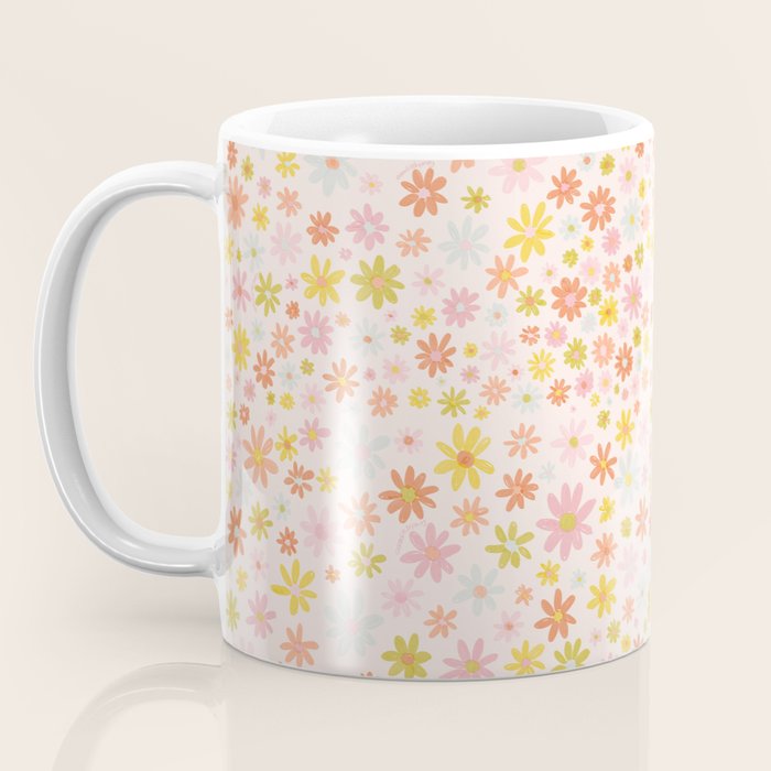 Marker Flowers Print Coffee Mug Gallery Image 3