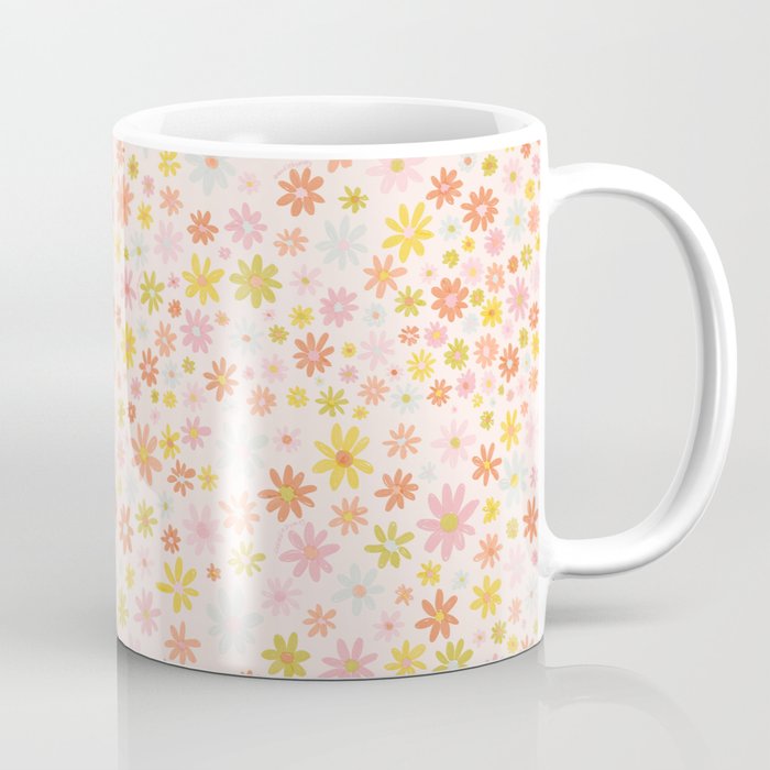 Marker Flowers Print Coffee Mug Gallery Image 1