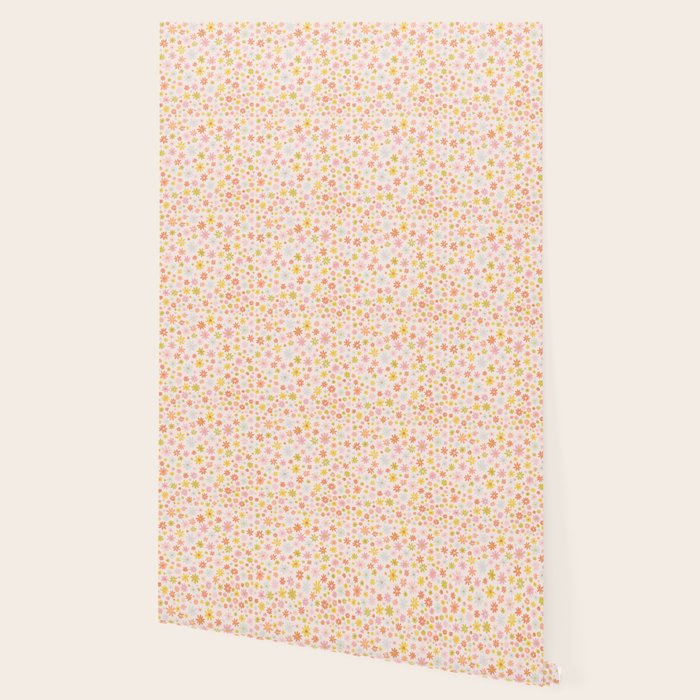 Marker Flowers Print Wallpaper Gallery Image 2
