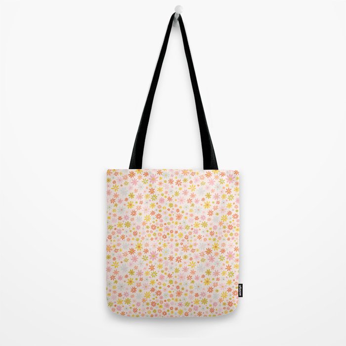 Marker Flowers Print Tote Bag Gallery Image 2