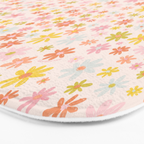 Marker Flowers Print Bath Mat Gallery Image 3