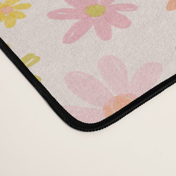 Marker Flowers Print Desk Mat Gallery Image 4