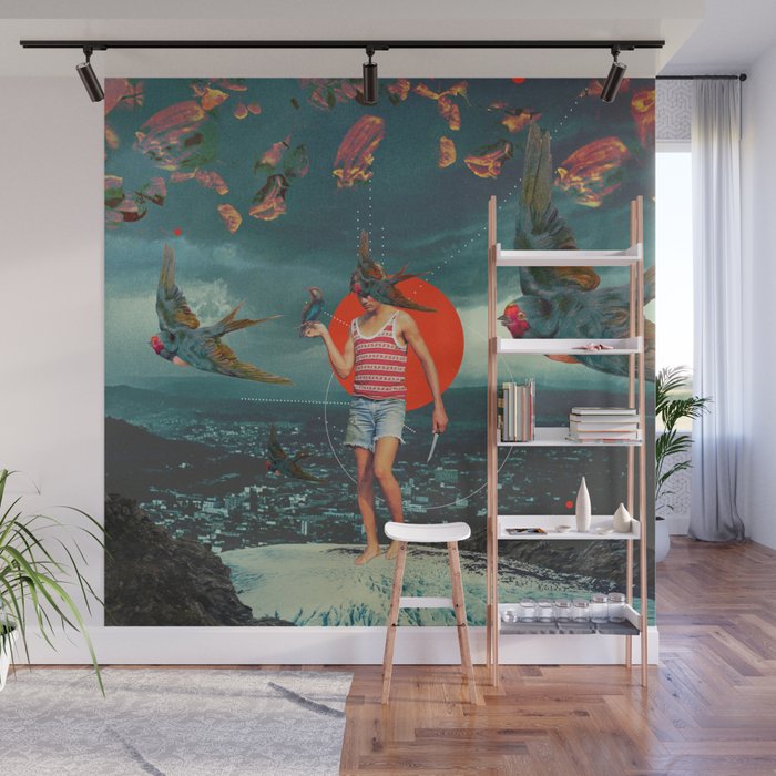 The Boy and the Birds Wall Mural Gallery Image 1