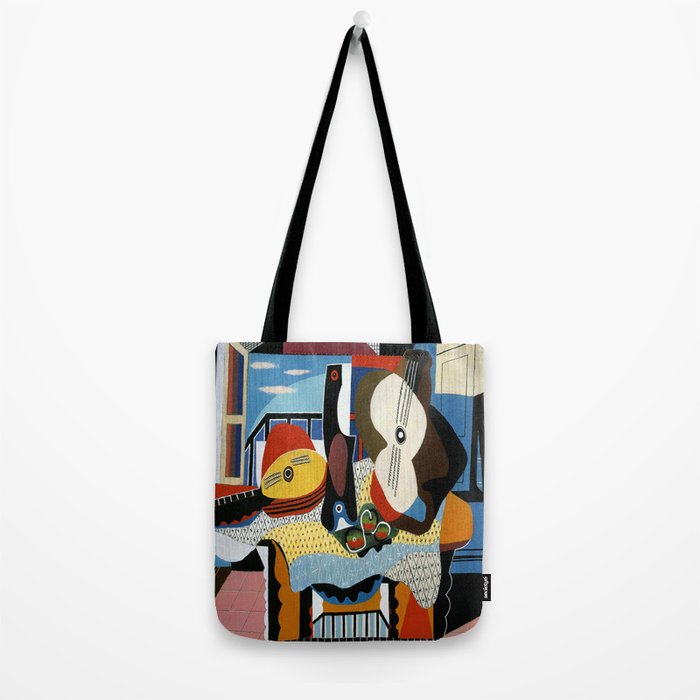 Pablo Picasso Mandolin and Guitar Tote Bag Gallery Image 2