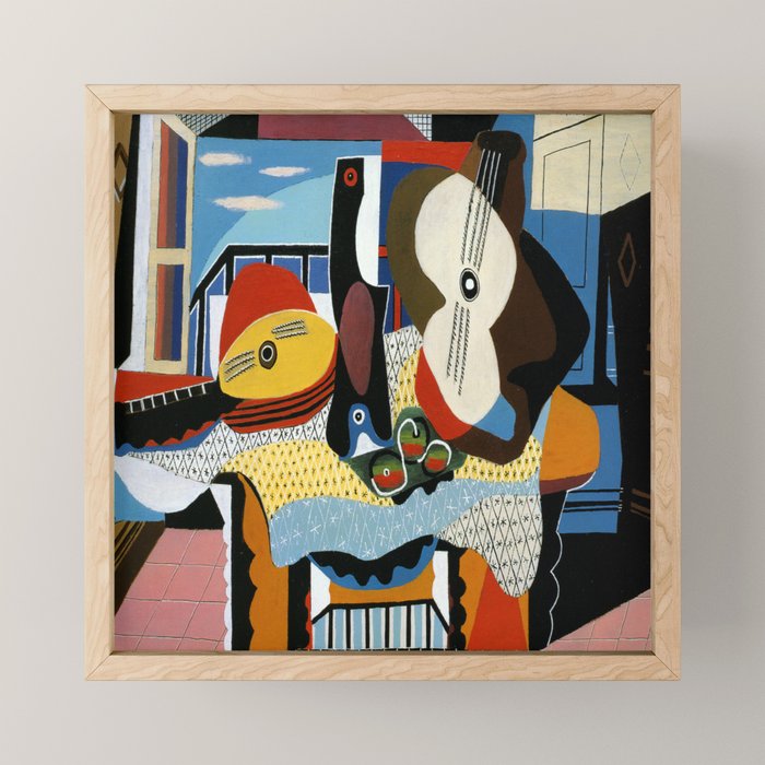 Pablo Picasso Mandolin and Guitar Mini Art Print Gallery Image 1