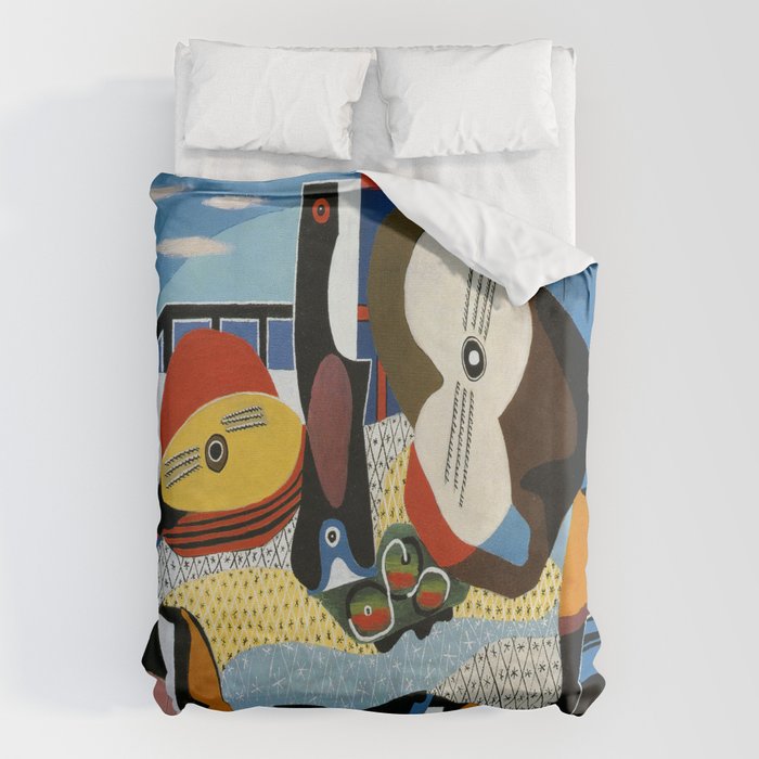 Pablo Picasso Mandolin and Guitar Duvet Cover Gallery Image 6