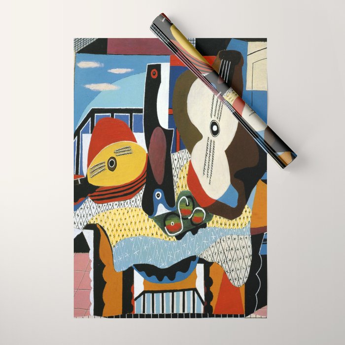 Pablo Picasso Mandolin and Guitar Wrapping Paper Gallery Image 1