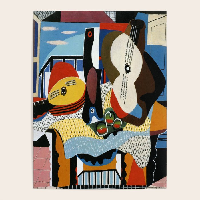 Pablo Picasso Mandolin and Guitar Poster Gallery Image 1