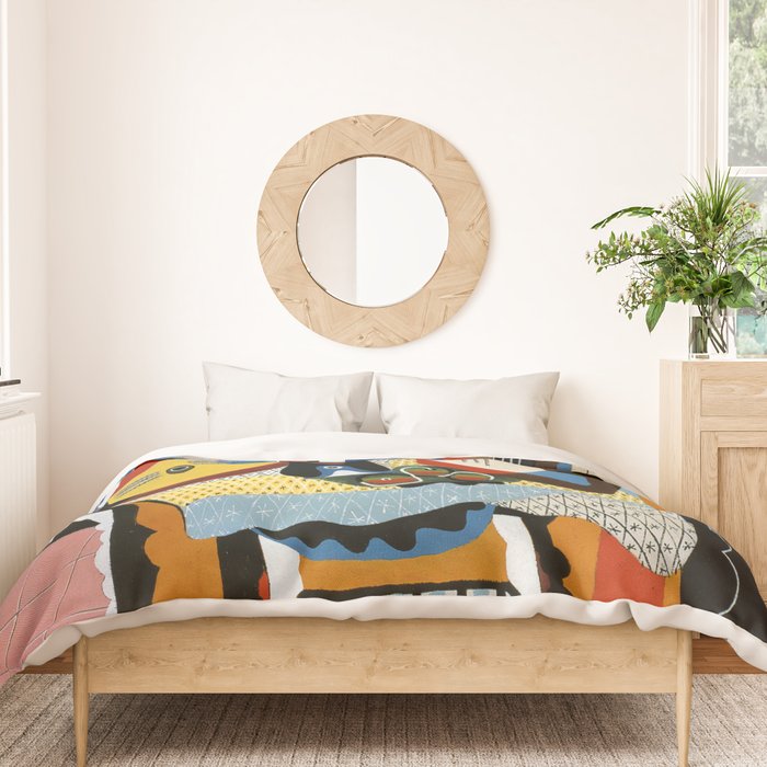 Pablo Picasso Mandolin and Guitar Duvet Cover Gallery Image 3