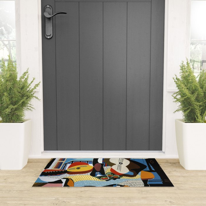 Pablo Picasso Mandolin and Guitar Welcome Mat Gallery Image 3