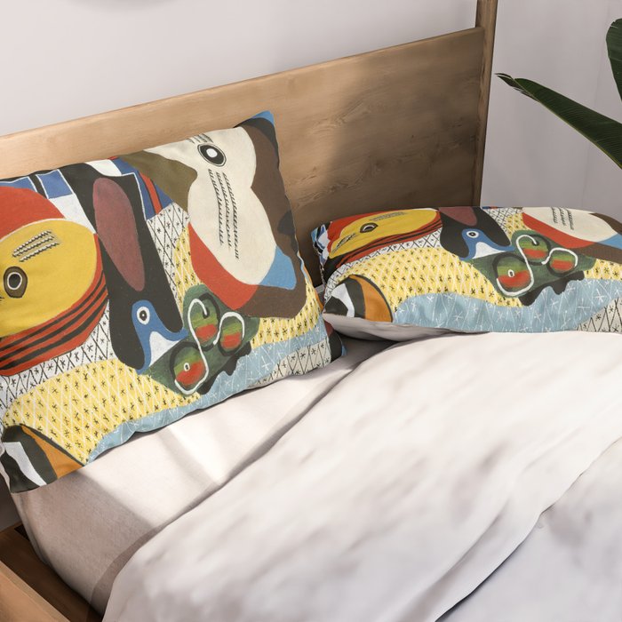 Pablo Picasso Mandolin and Guitar Pillow Sham Gallery Image 2