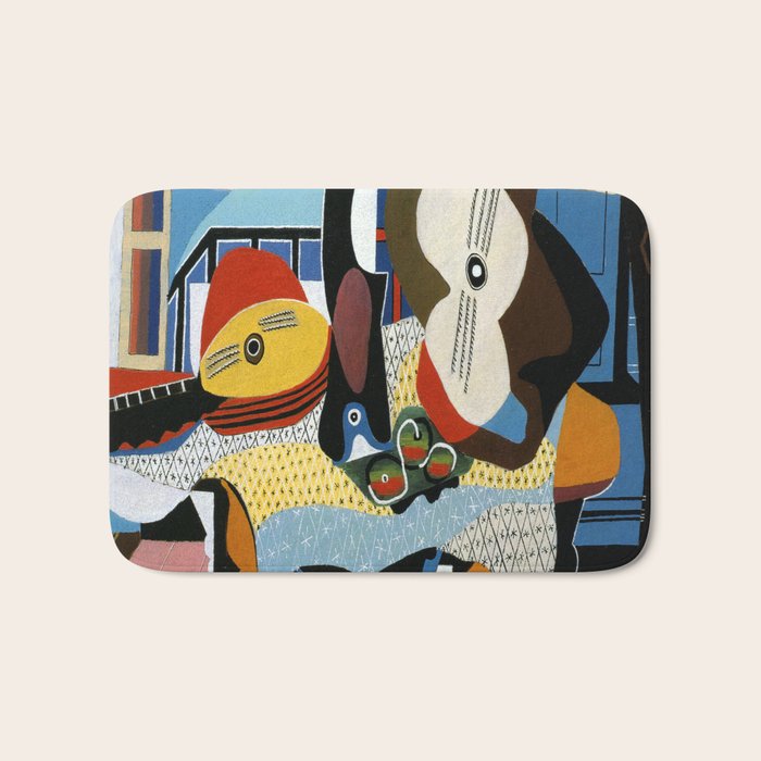 Pablo Picasso Mandolin and Guitar Bath Mat Gallery Image 1
