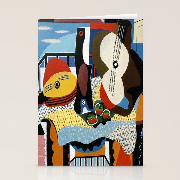 Pablo Picasso Mandolin and Guitar Stationery Card Gallery Image 2