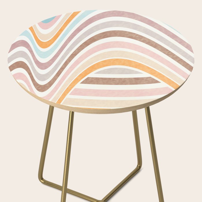 Bowy Pastel Stripes Side Table Gallery Image 2