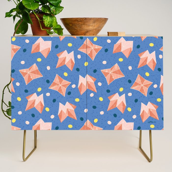 Origami Fortune Teller in Lavender & Pastel Pink Credenza Gallery Image 1