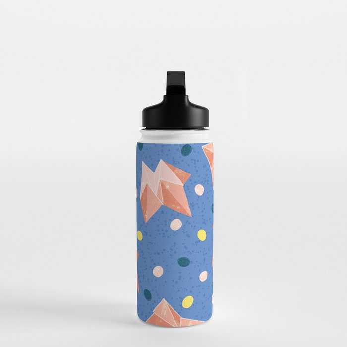 Origami Fortune Teller in Lavender & Pastel Pink Water Bottle Gallery Image 3