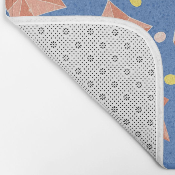 Origami Fortune Teller in Lavender & Pastel Pink Bath Mat Gallery Image 2
