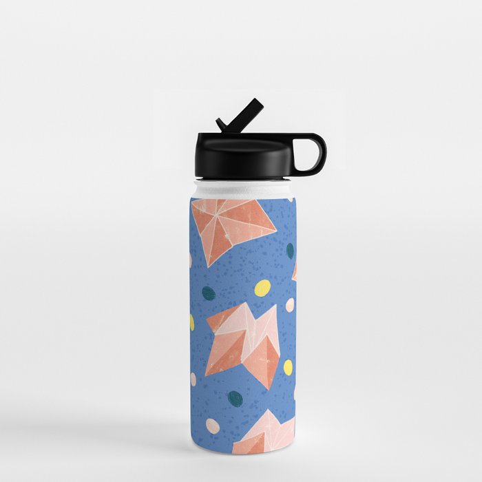 Origami Fortune Teller in Lavender & Pastel Pink Water Bottle Gallery Image 1