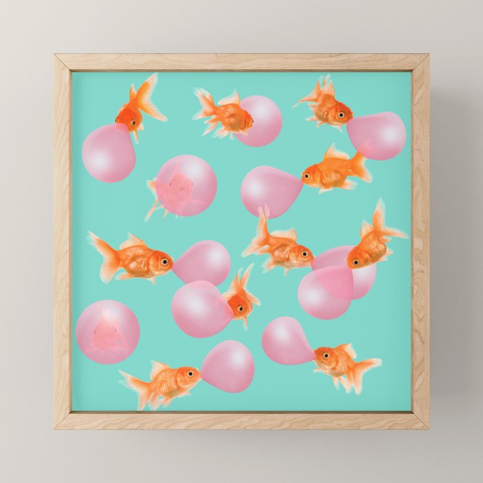 BUBBLEGUM GOLDFISH Mini Art Print Gallery Image 1
