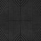 Charcoal grey line work on textured cloth - abstract geometric pattern Coffee Mug Gallery Image 2