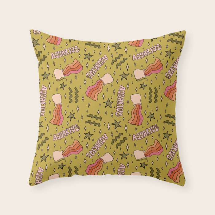 Aquarius Print Throw Pillow Gallery Image 6
