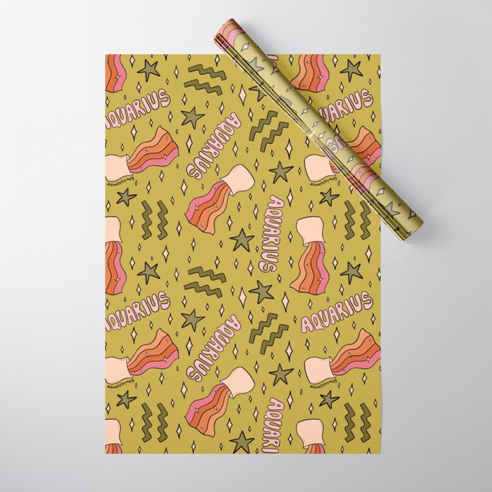 Aquarius Print Wrapping Paper Gallery Image 1
