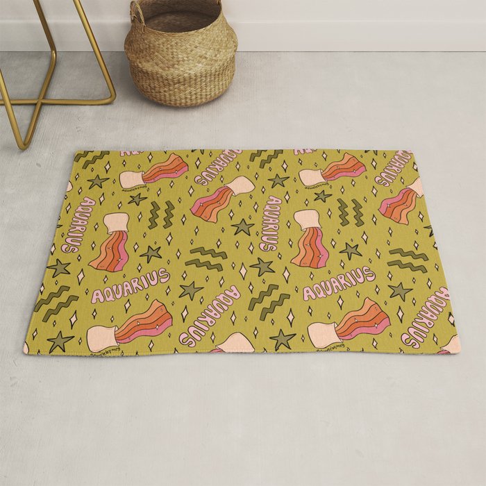 Aquarius Print Rug Gallery Image 1