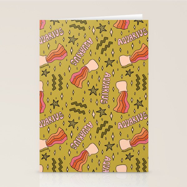 Aquarius Print Stationery Card Gallery Image 2