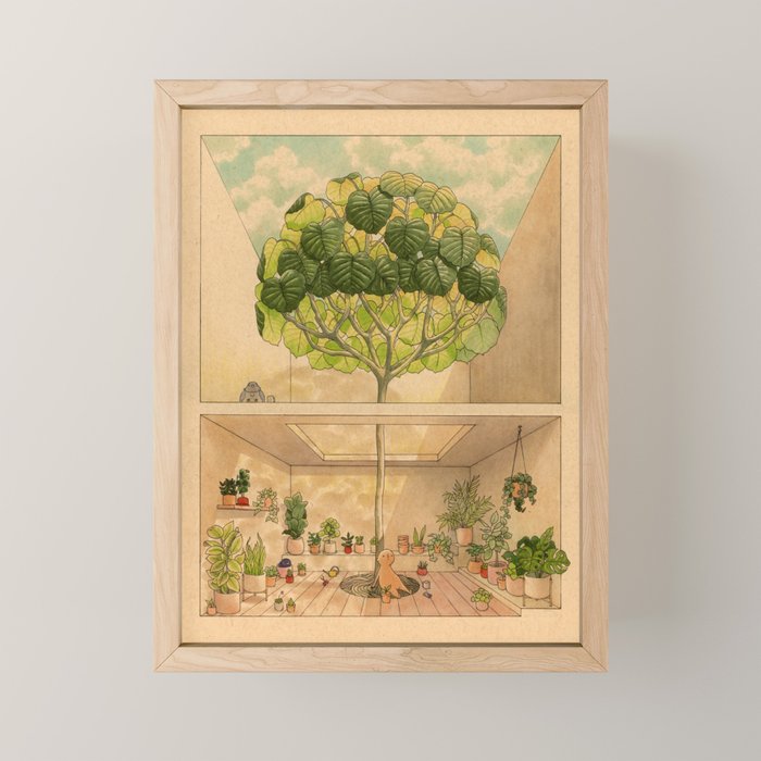 Round Tree Mini Art Print Gallery Image 1