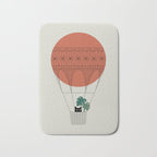 Cat Landscape 138: Hot Sun Balloon Bath Mat Gallery Image 1