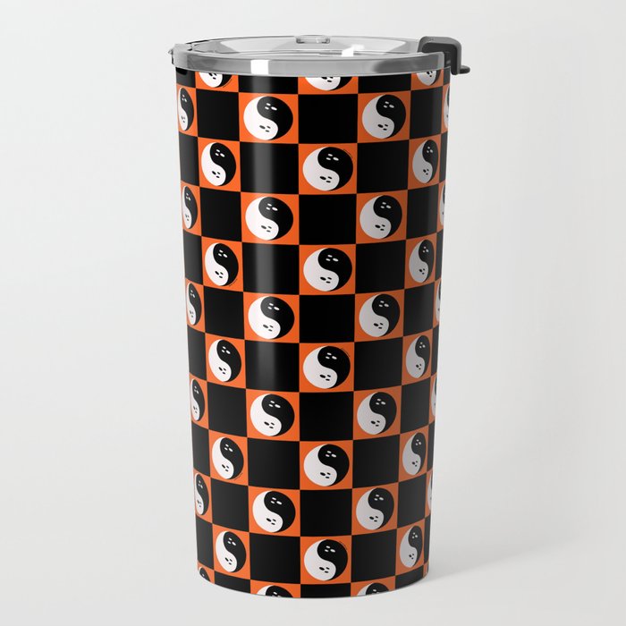 Spooky Yin Yang Travel Mug Gallery Image 2