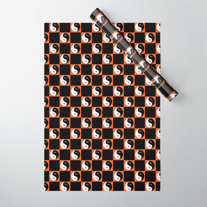 Spooky Yin Yang Wrapping Paper Gallery Image 1