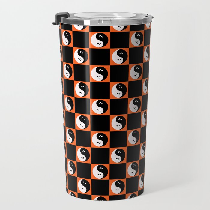 Spooky Yin Yang Travel Mug Gallery Image 3