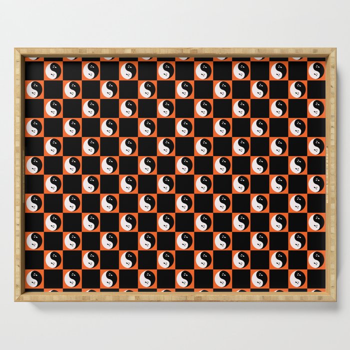 Spooky Yin Yang Serving Tray Gallery Image 1