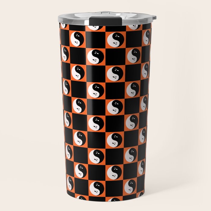 Spooky Yin Yang Travel Mug Gallery Image 1